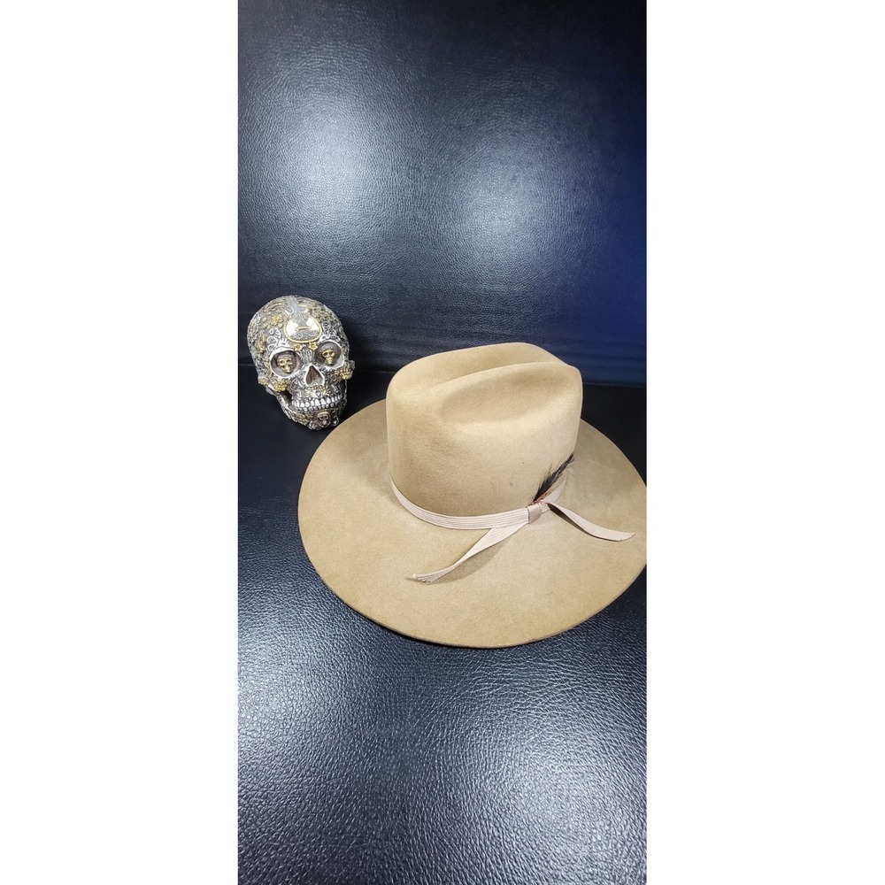 Stallion By Stetson Cowboy Hat Size 60 7 1/2 - Brown AMAZING SHAPE!!